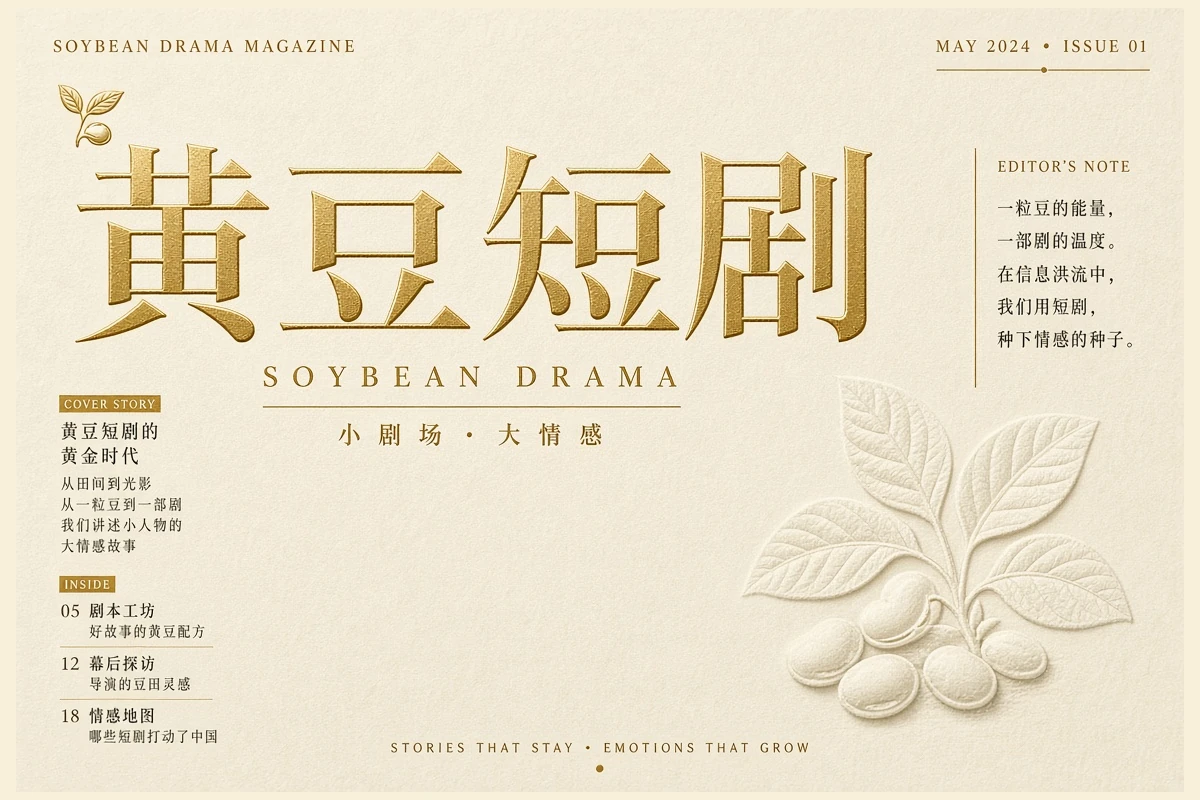 关于黄豆短剧栏目视觉